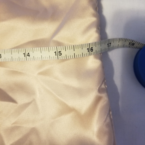 NWT LEAU Women's Classic Satin Drawstring Mini Dress Champagne Size XL - Picture 6 of 11